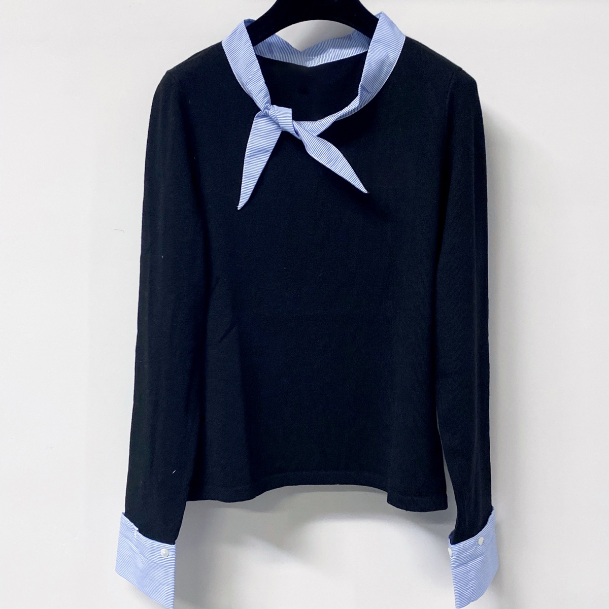 Women Top Fashion - High Quality Women Tie Neck Knit