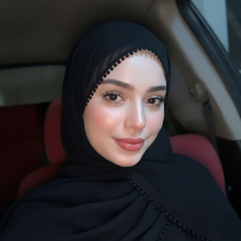 Women Fashion Wear - Chiffon Muslim Hijab Delicate Floral Embroidered