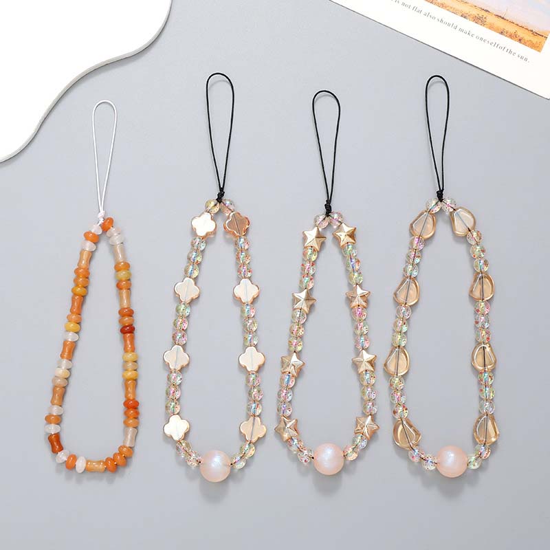 Fashion Women Picture - Fashion Crystal Star Beaded Phone Chain