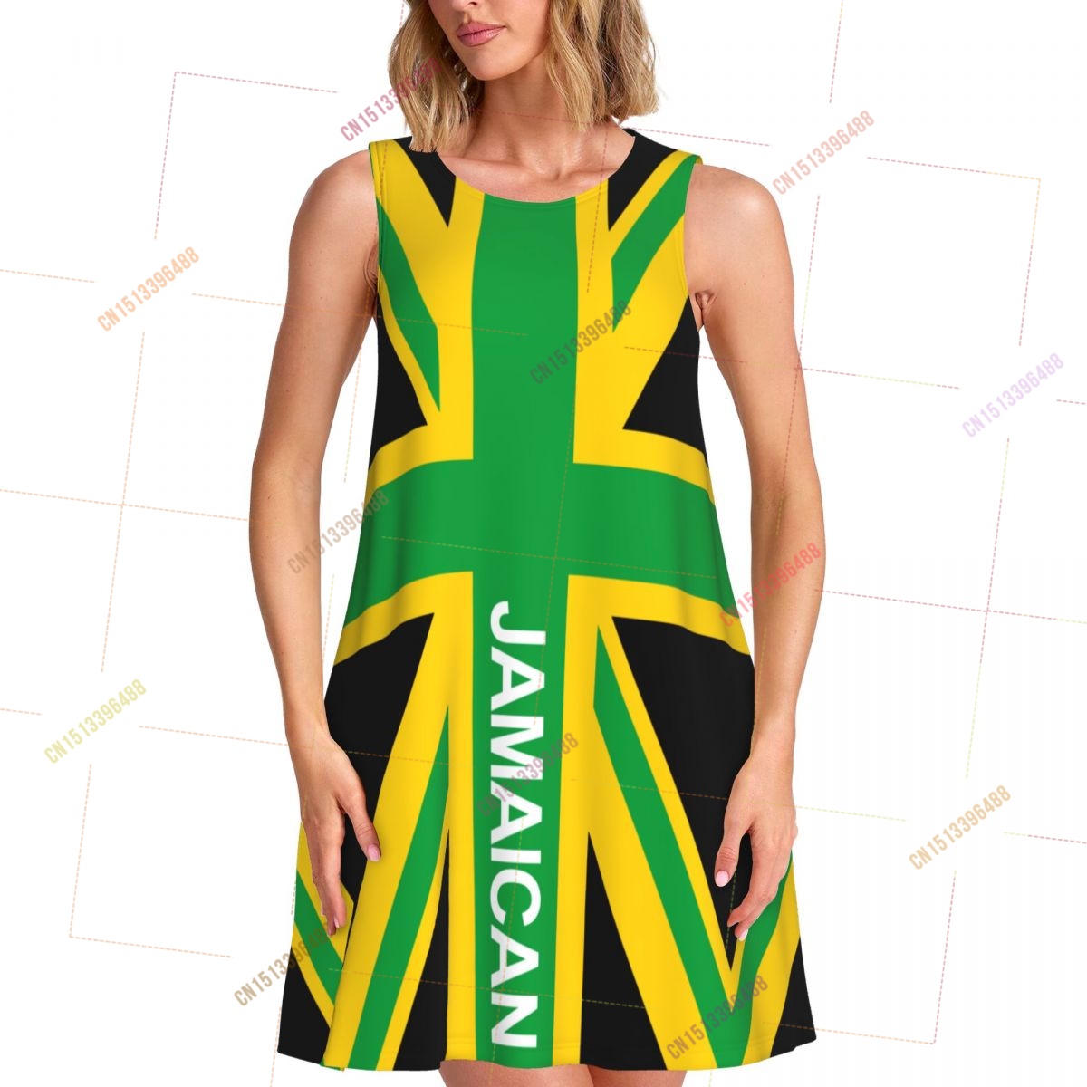 Women Fashion Uk - 2026 Jamaica UK Flag Women's Dress