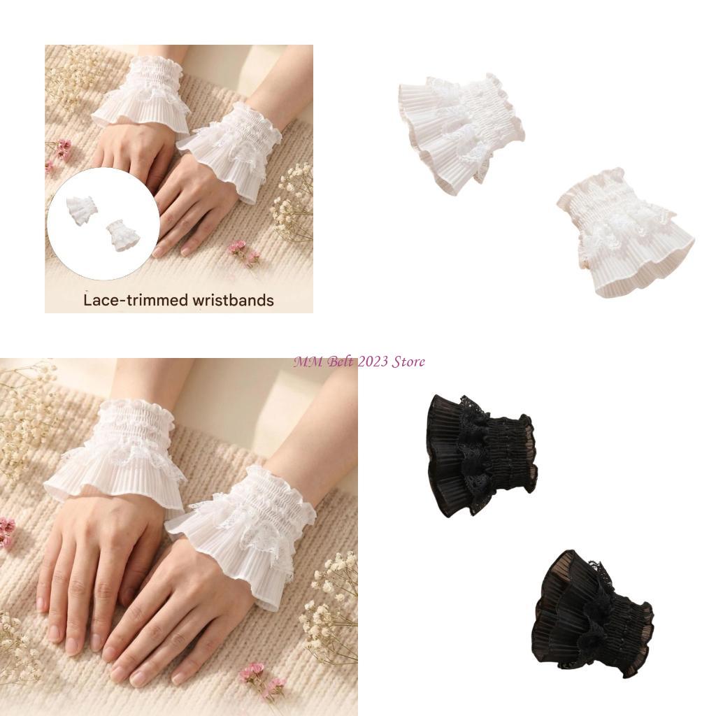 Women'S Fashion Layering - 49ME Fashionable Lace Fake Sleeves Detachable