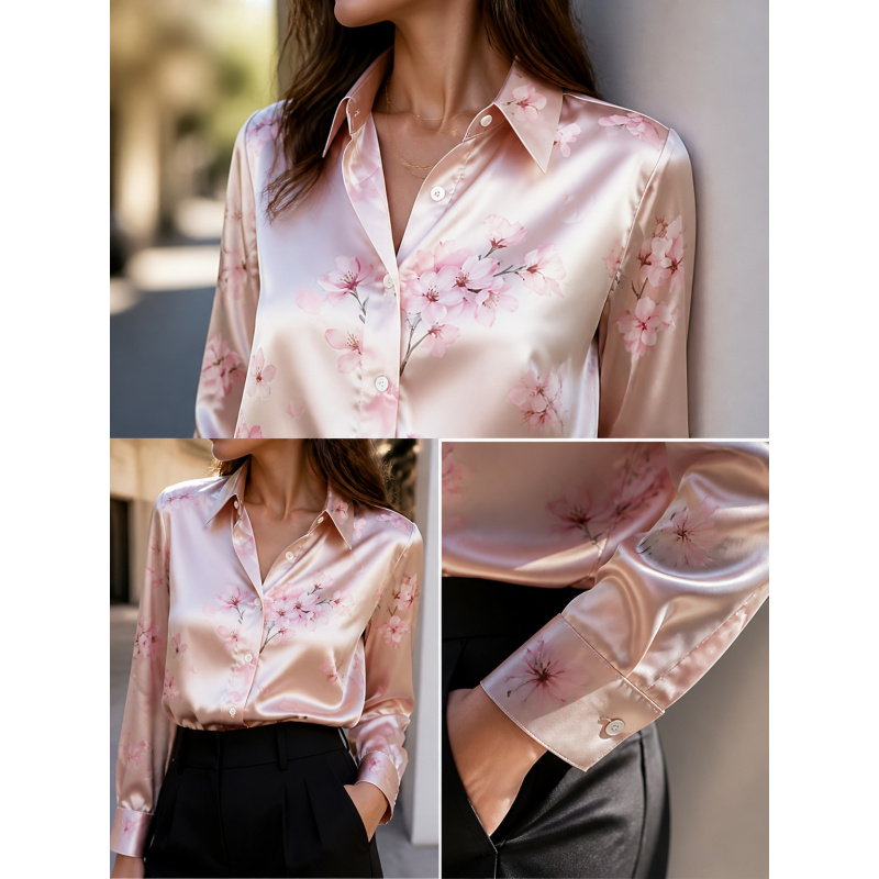Women Top Fashion - 2026Fashion lapel collar long sleeve shirt