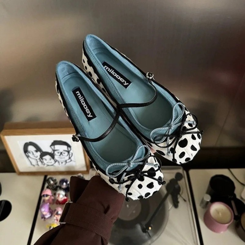Women'S Fashion Day - 2026French Flat Bottomed Rotundity Toe Ballet