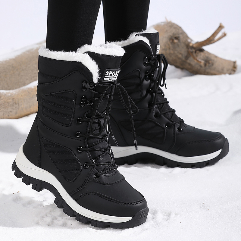 Women'S Fashion Layering - Ladies' Fashionable Snow Boots, Solid Color