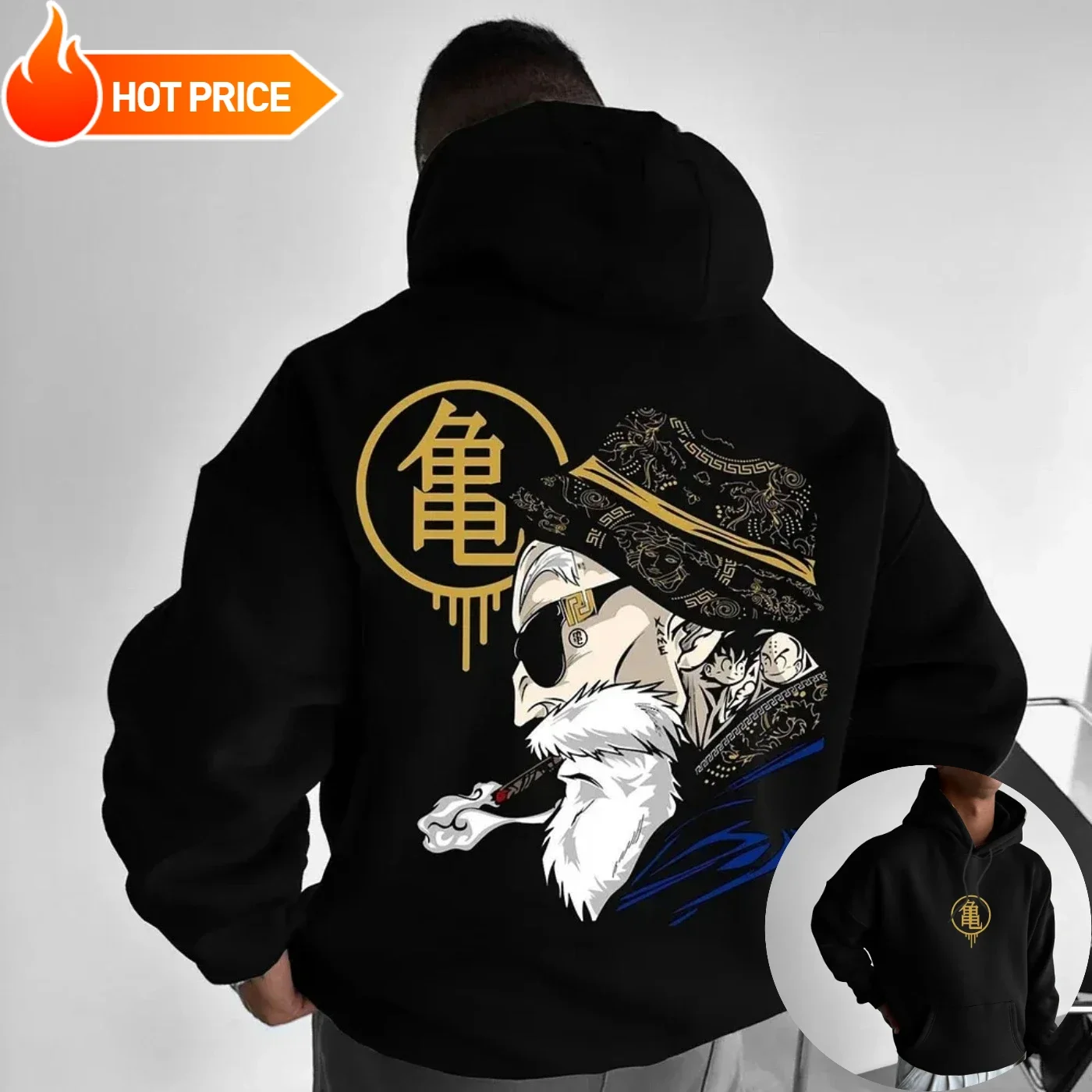 Hoodie Women Oversized - Master Roshi Dragon Ball Saiyan Harajuku