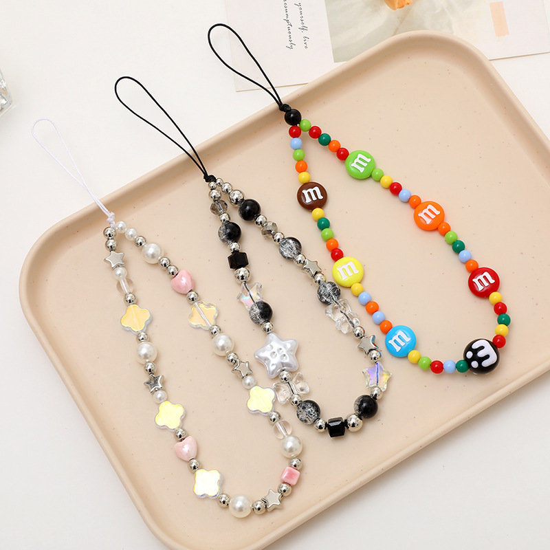 Fashion Women Picture - Trendy Pearl Flowers Star Love Phone