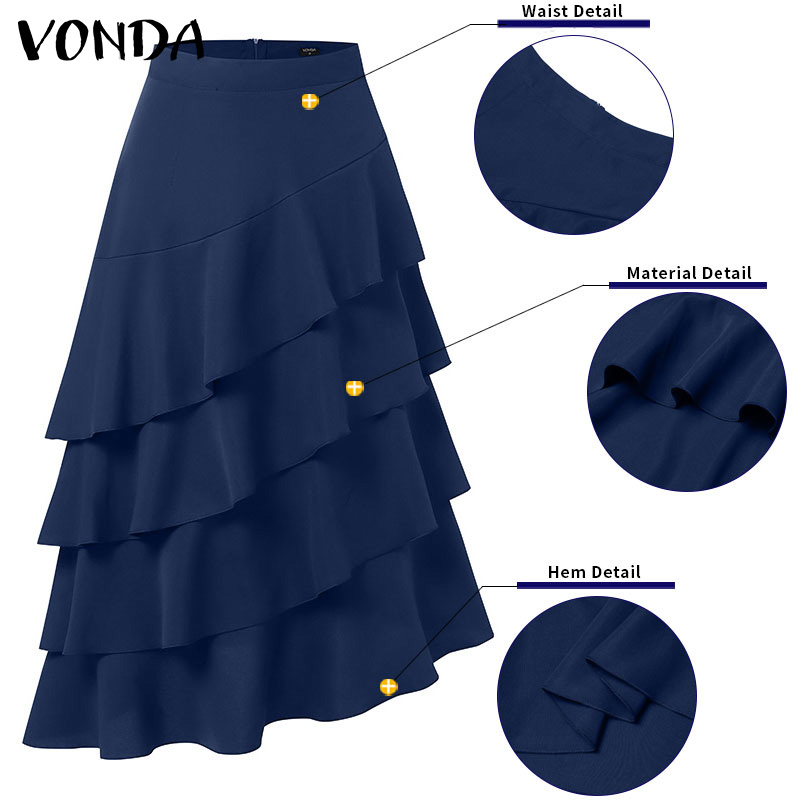 VONDA Plus Size 5XL Women Long - Women'S Fashion Layering 评论和价格