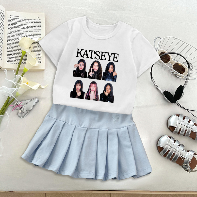 Fashion K POP K-KATSEYE T-shir - Women'S Fashion Kilt 评论和价格
