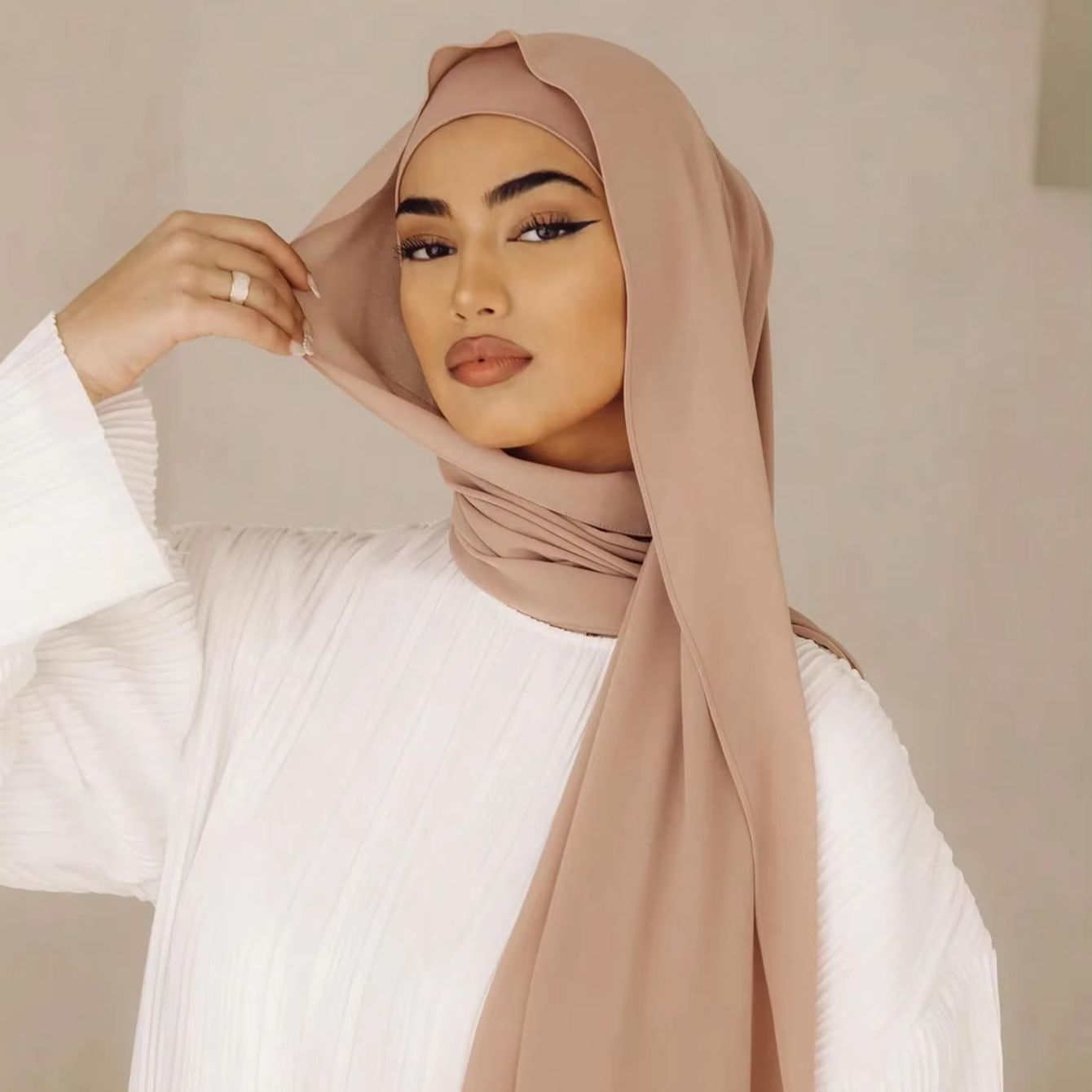 2Pcs/Set Women's Hijab Scarf A - Women Fashion Wear 评论和价格