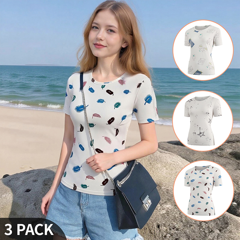 Women's Short-Sleeved Summer P - Women Fashion Wear 评论和价格