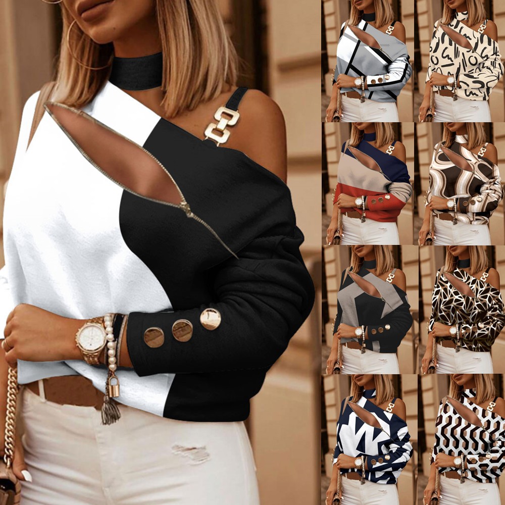 Women's Off Shoulder Blouse wi - Women Fashion Blouse 评论和价格