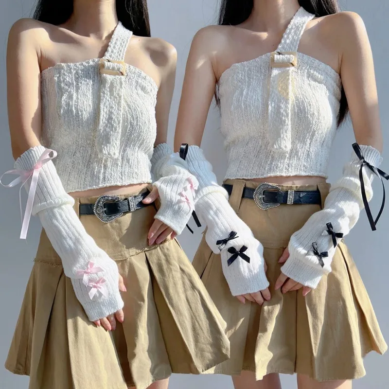 Female Y2K Fashion Arm Warmers - Women Fashion Gloves 评论和价格