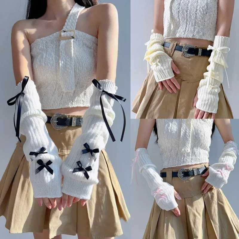 Female Y2K Fashion Arm Warmers - Women Fashion Gloves 评论和价格