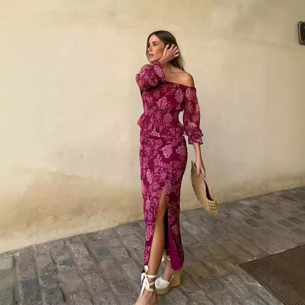 Women's Fashion Printed Off-Sh - Fashion Women Picture 评论和价格