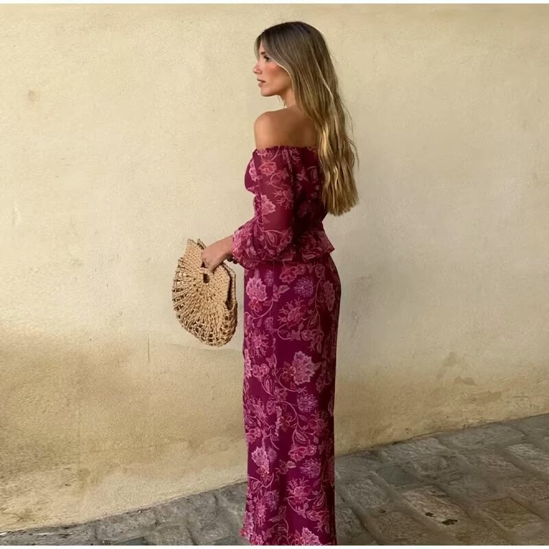 Women's Fashion Printed Off-Sh - Fashion Women Picture 评论和价格