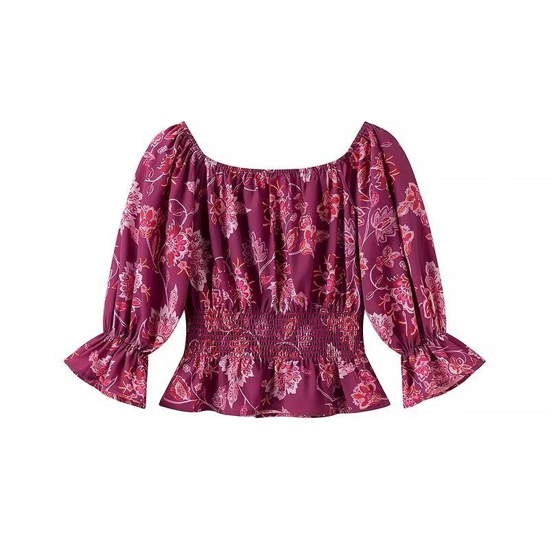 Women's Fashion Printed Off-Sh - Fashion Women Picture 评论和价格