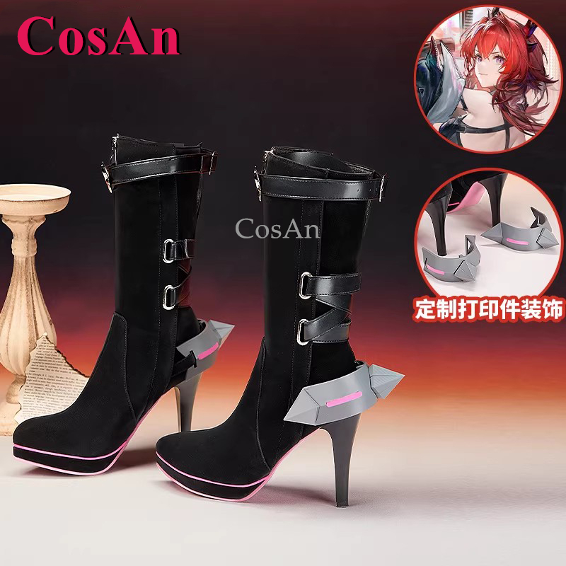 CosAn Game Arknights: Endfield - Women'S Fashion Leather Boots 评论和价格