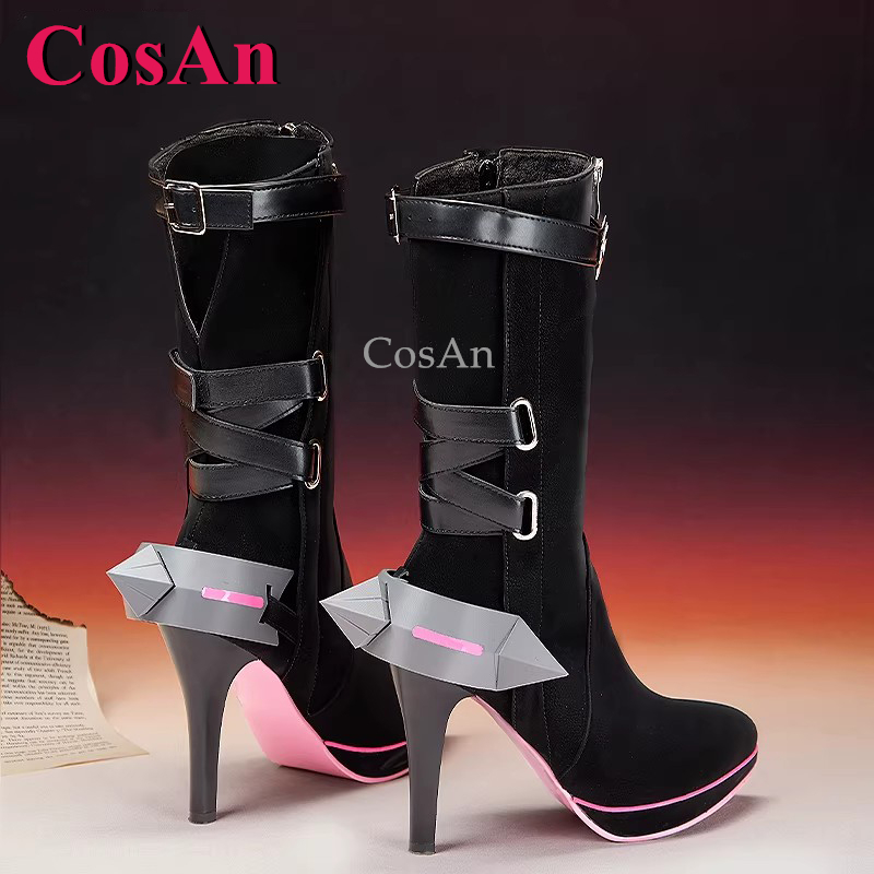 CosAn Game Arknights: Endfield - Women'S Fashion Leather Boots 评论和价格