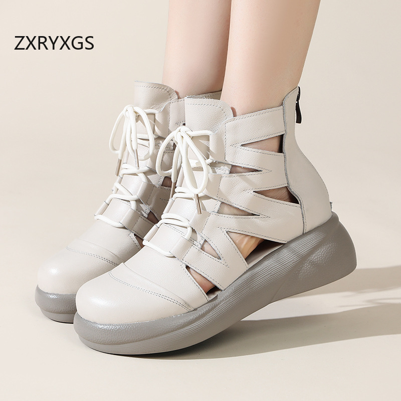 ZXRYXGS Top Layer Cowhide Roma - Women'S Fashion Layering 评论和价格