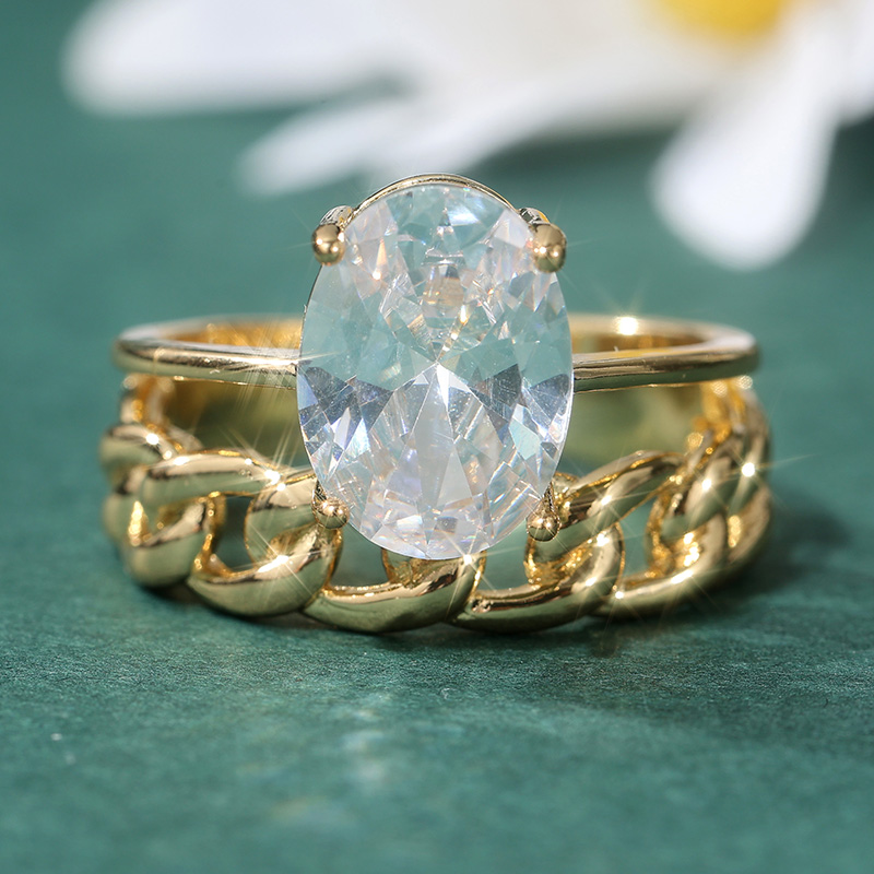 Trendy Oval Synthetic Zirconia - Women'S Fashion Layering 评论和价格