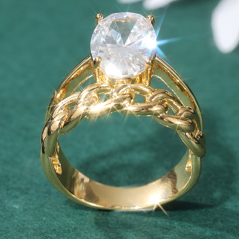 Trendy Oval Synthetic Zirconia - Women'S Fashion Layering 评论和价格