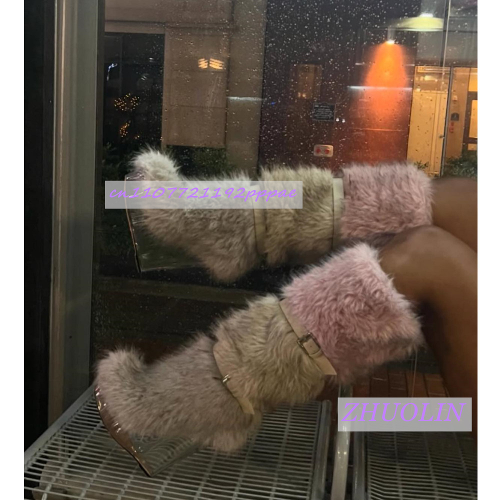 Winter Gradient Furry Transpar - Women'S Fashion Trends 评论和价格