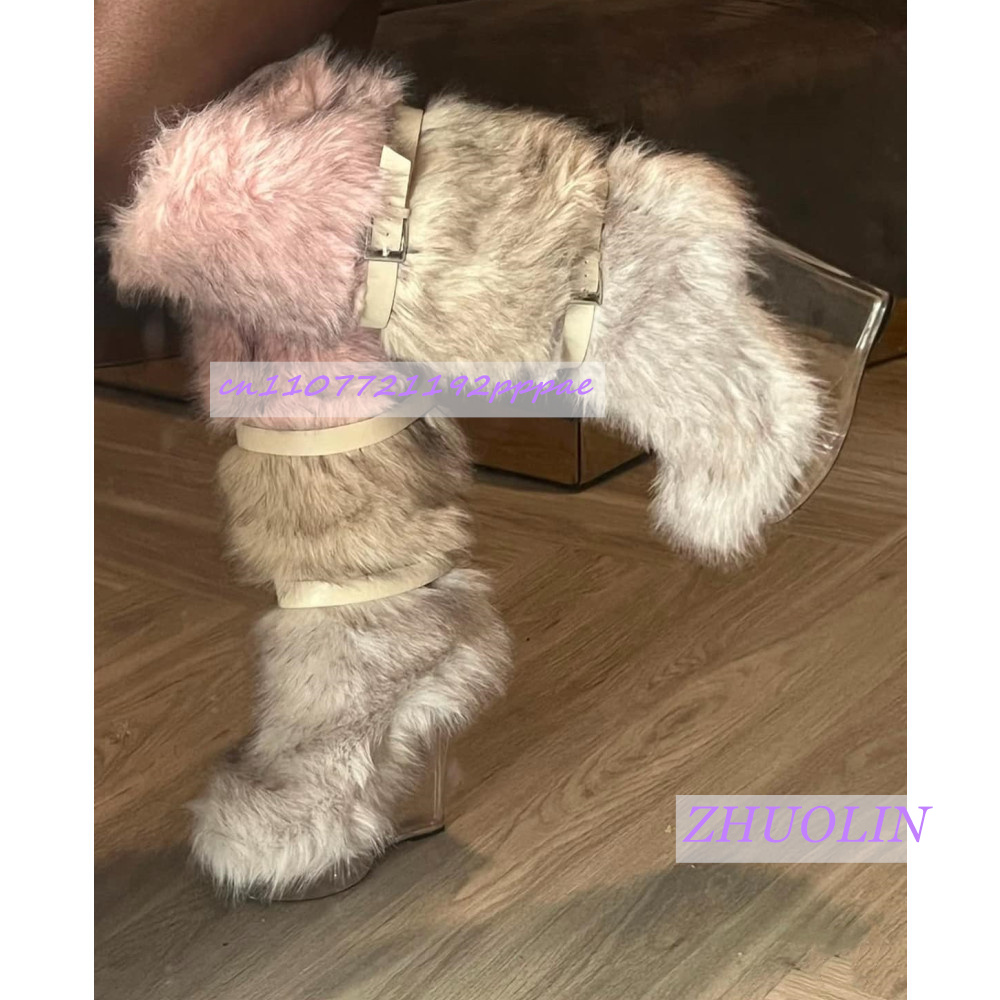 Winter Gradient Furry Transpar - Women'S Fashion Trends 评论和价格