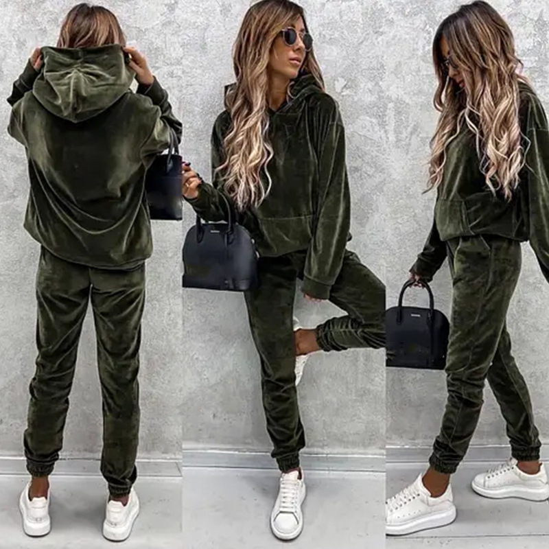 Autumn Winter Tracksuit Women  - Hoodie Women Oversized 评论和价格