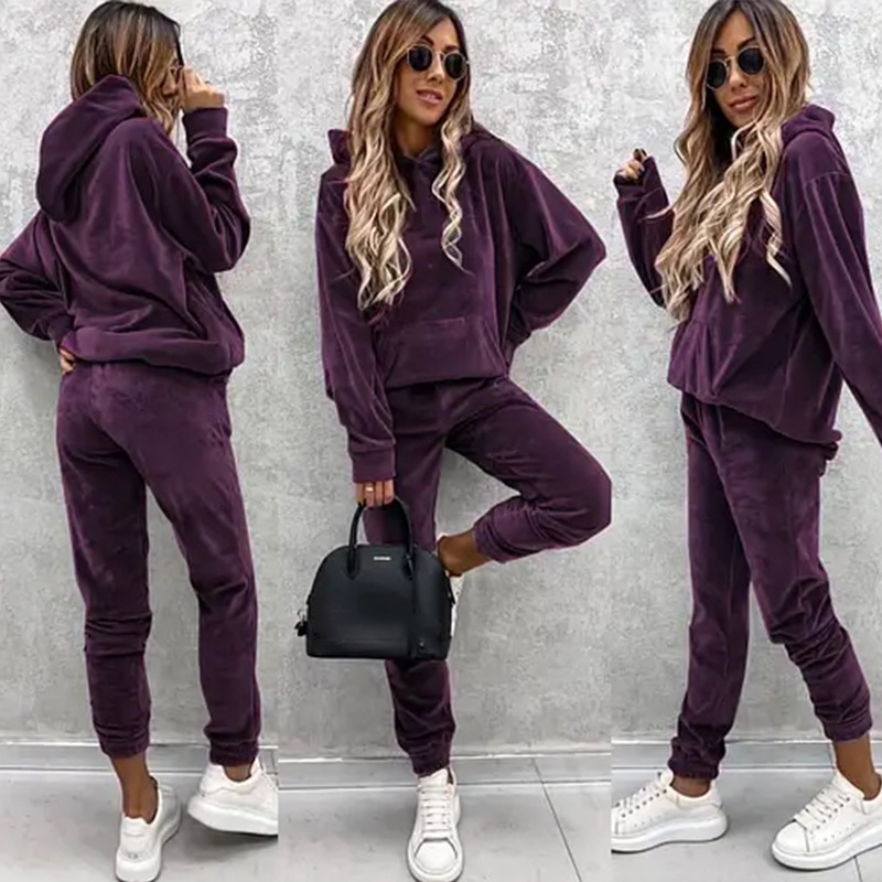 Autumn Winter Tracksuit Women  - Hoodie Women Oversized 评论和价格