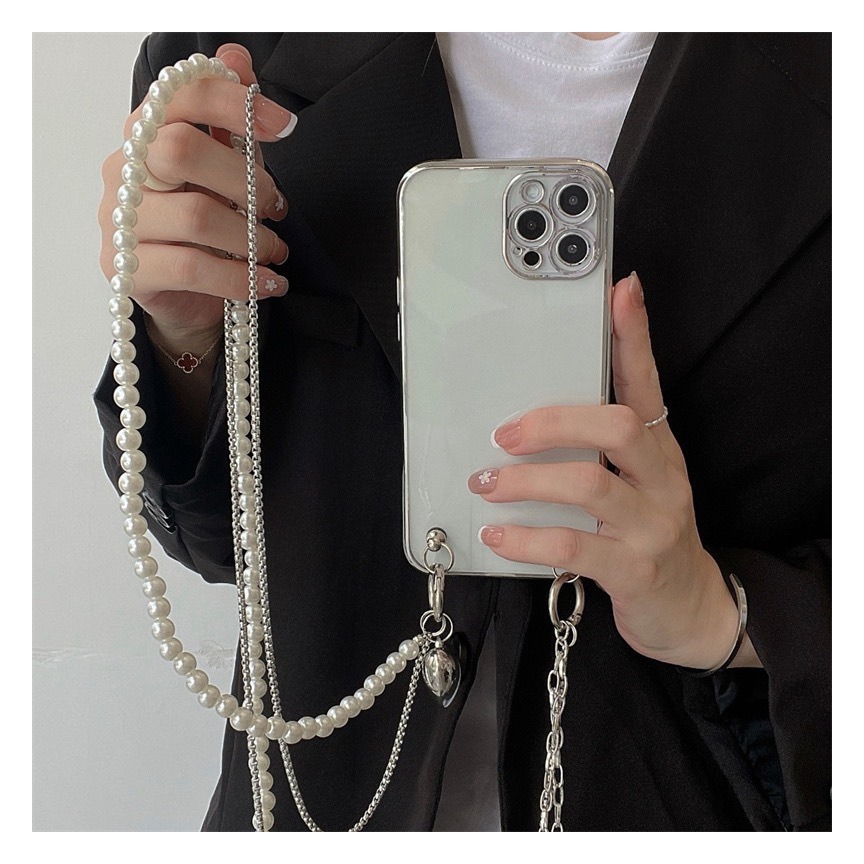 Long Pearl Phone Lanyard Handm - Fashion Women Picture 评论和价格