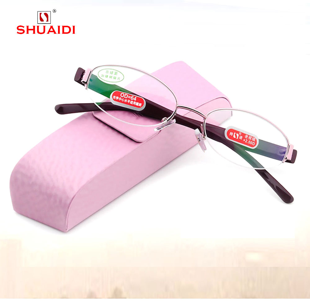 Semi-Rim Tr90 Leg  Anti-Fatigu - Women'S Fashion Glasses With Clear Lenses 评论和价格