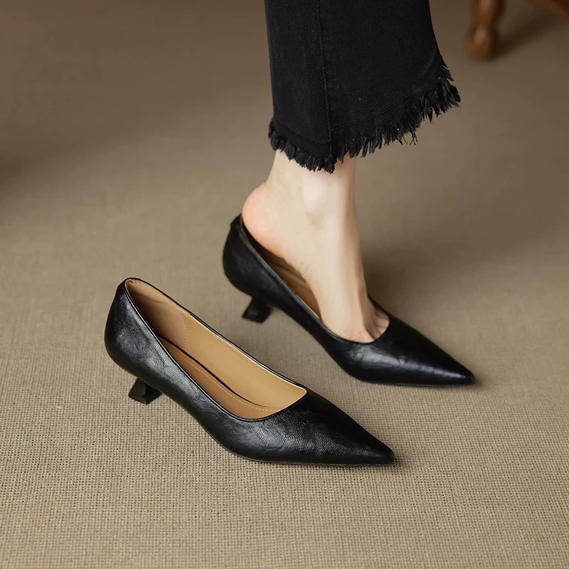 Simple Stiletto Single Shoes A - Women Fashion Wear 评论和价格
