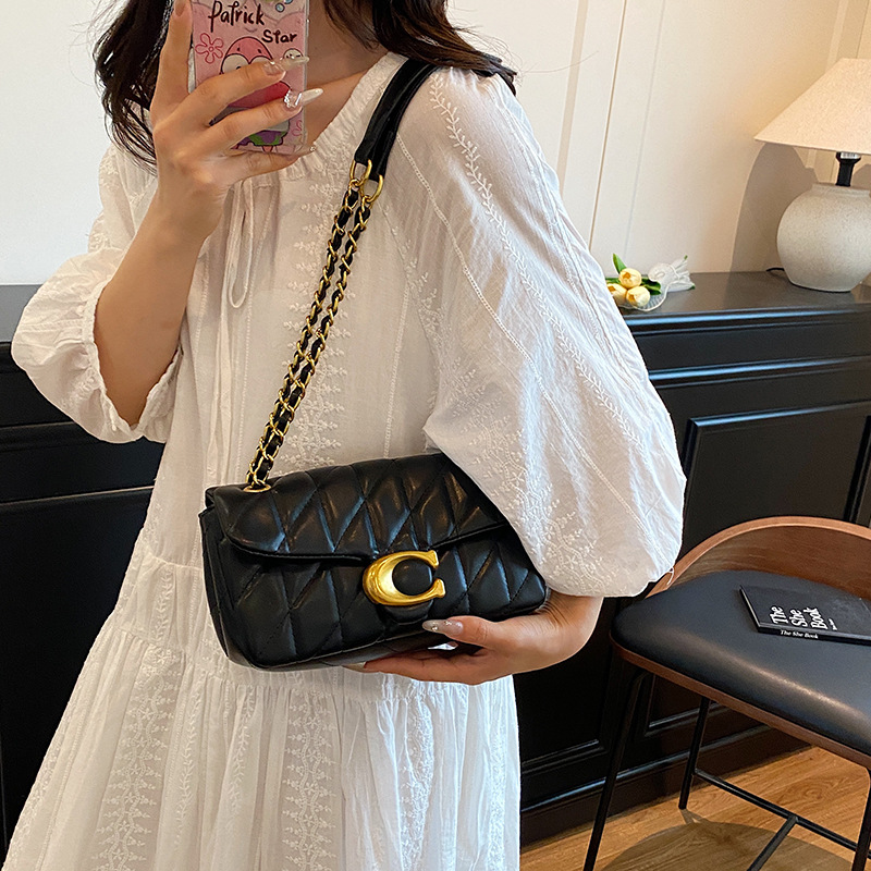 Women Quilted Leather Shoulder - Women Fashion Logo Design 评论和价格