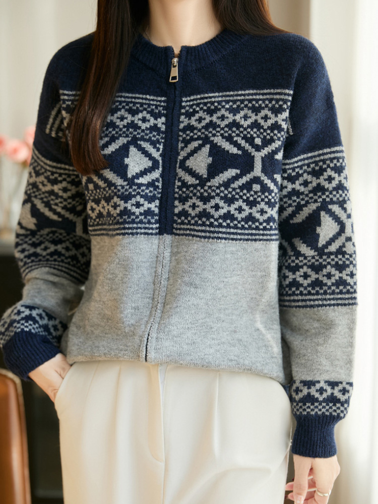 Vintage Jacquard Korean Fashio - Women'S Fashion Gilet 评论和价格
