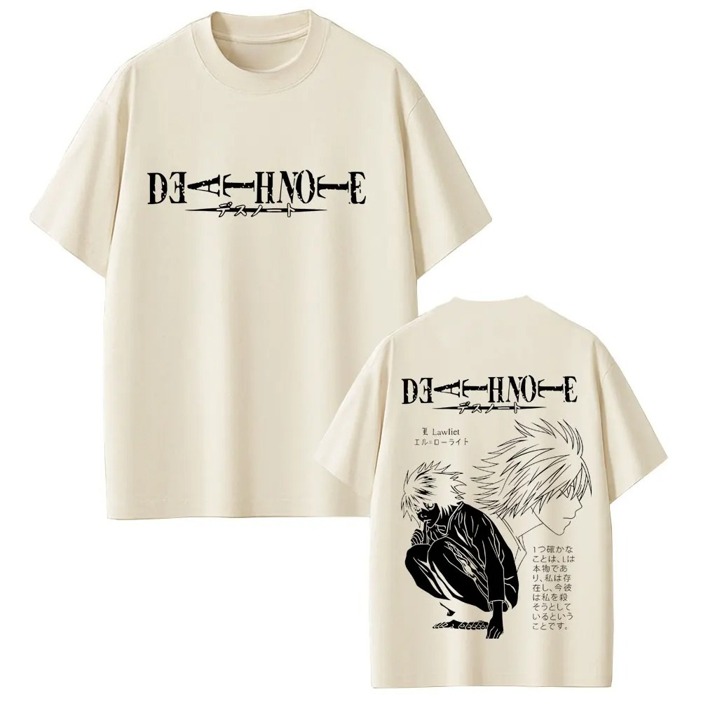 2026 Anime Death Note T-shirt  - Women'S Fashion From The 90S 评论和价格
