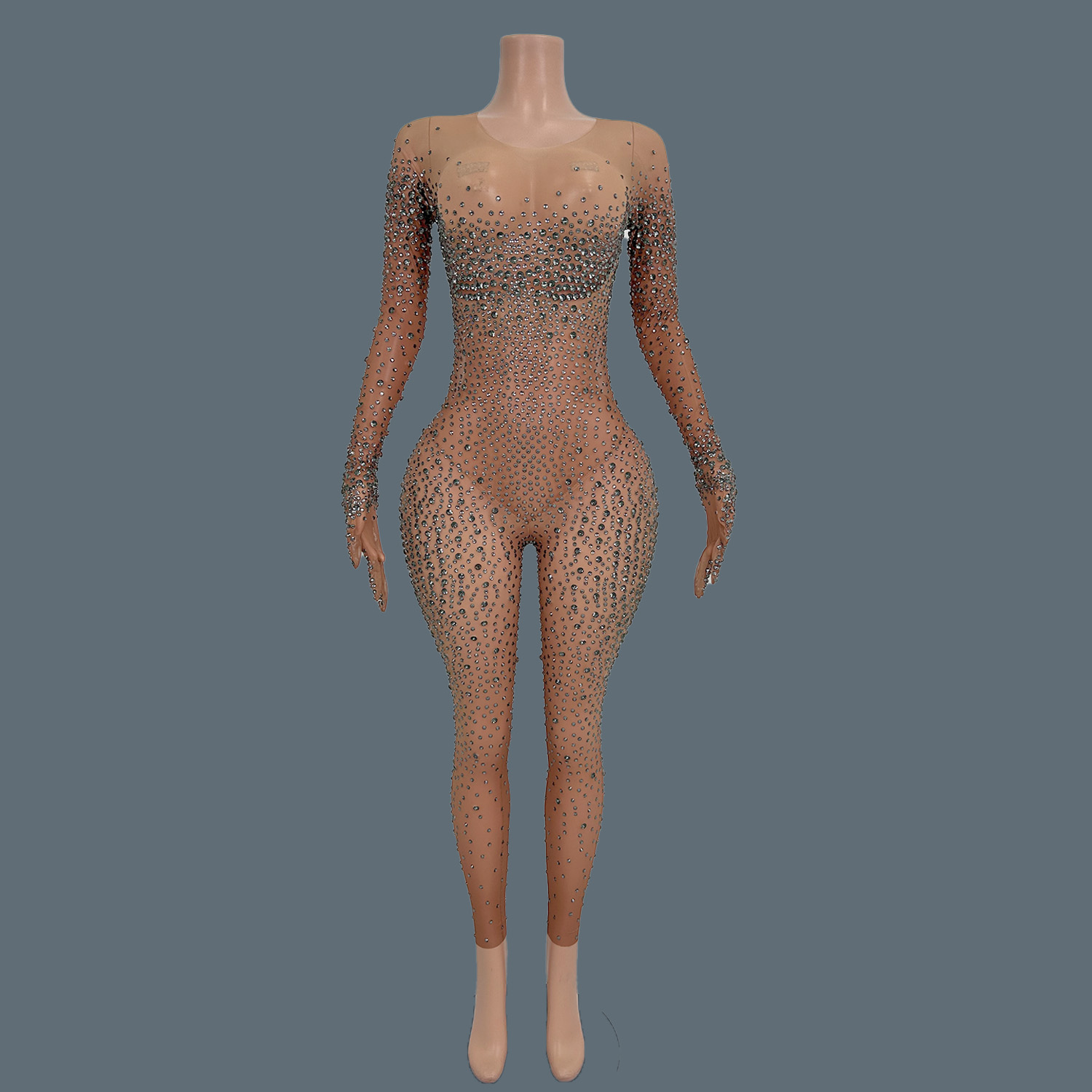 Sexy Stage Costume Full Rhines - Women Fashion Gloves 评论和价格