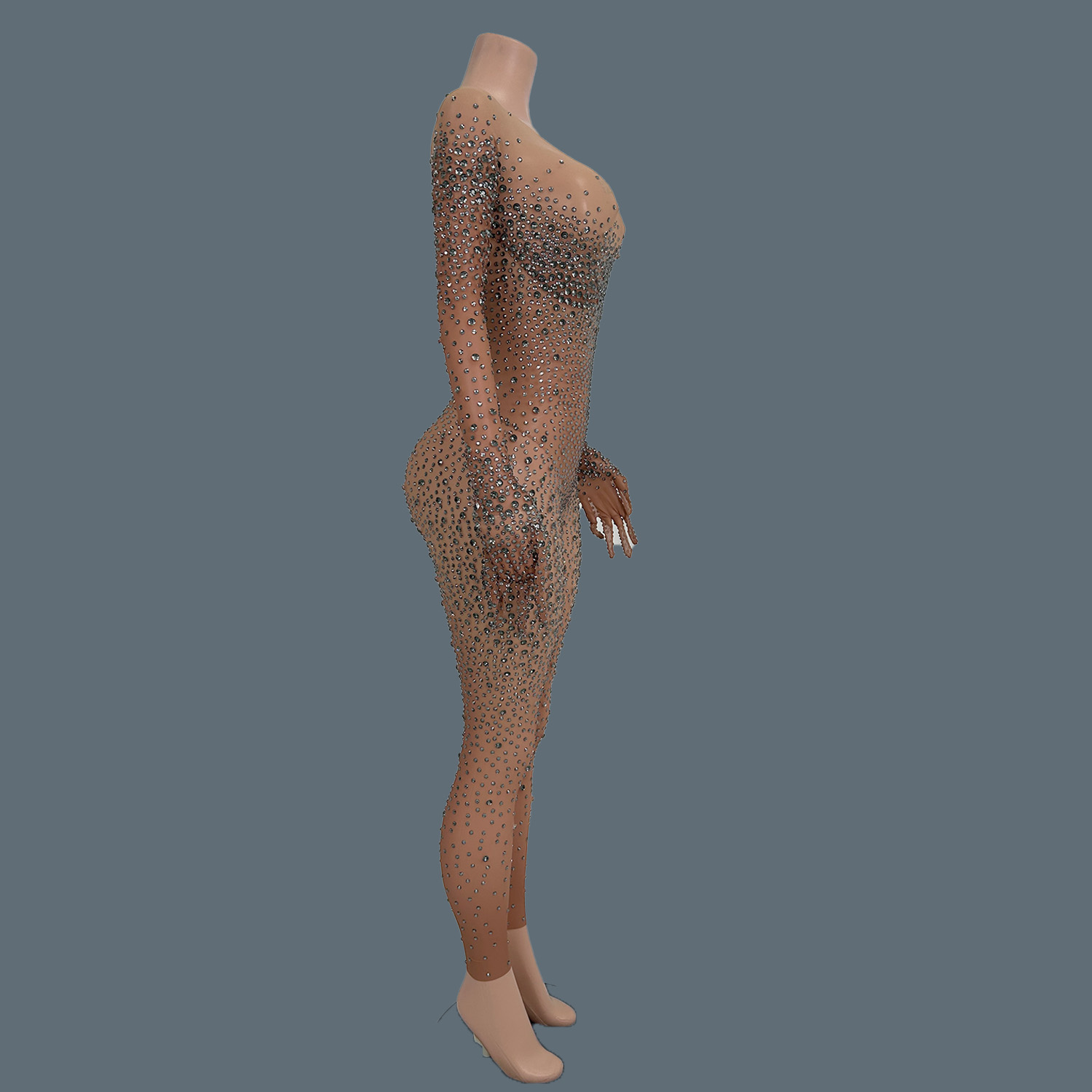 Sexy Stage Costume Full Rhines - Women Fashion Gloves 评论和价格