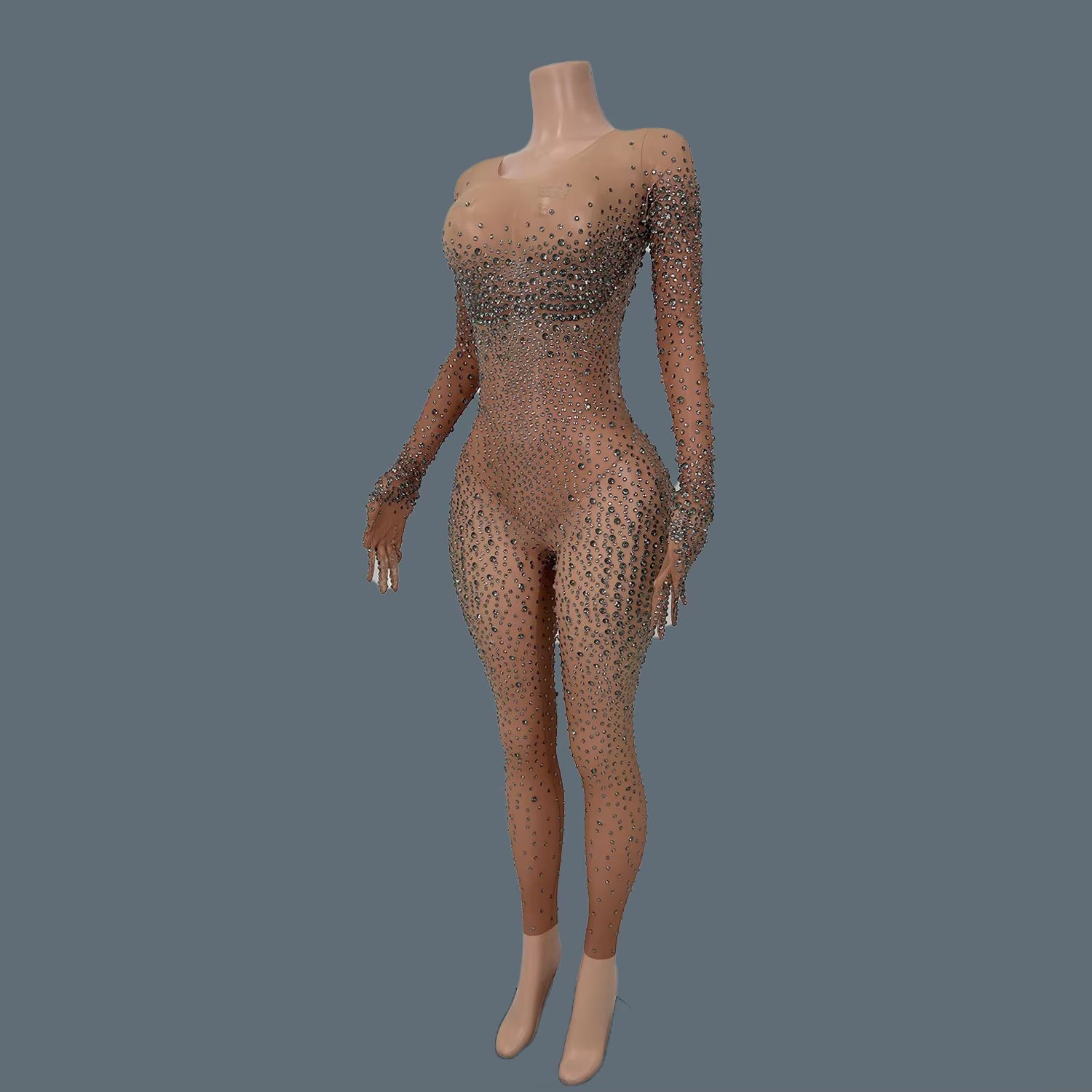 Sexy Stage Costume Full Rhines - Women Fashion Gloves 评论和价格