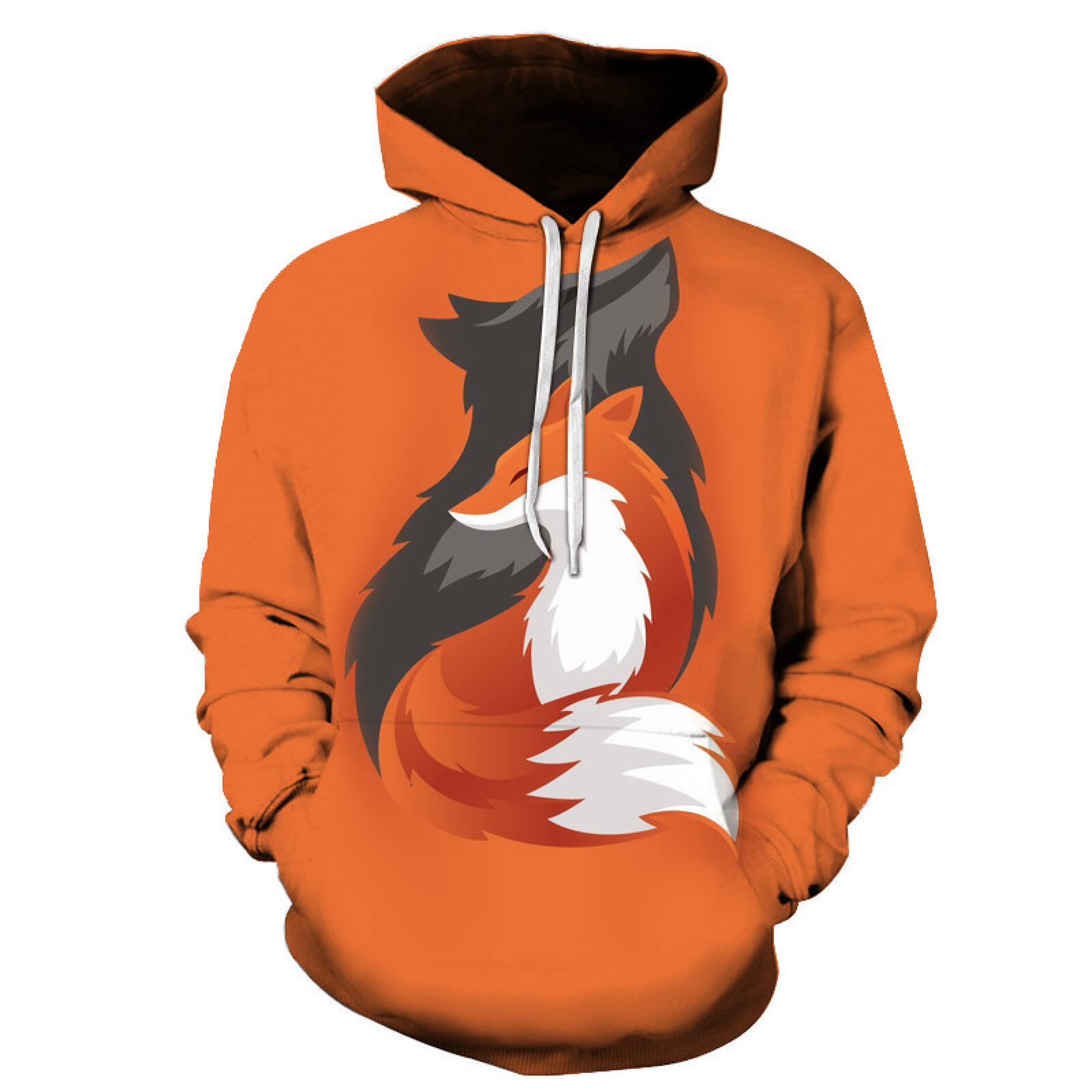 Animal Fox Hooded Men Women Fa - Hoodie Women Oversized 评论和价格
