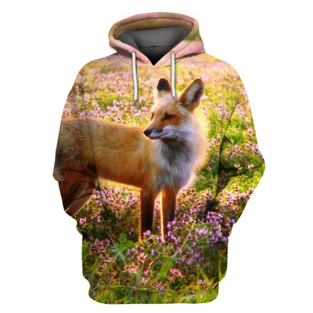Animal Fox Hooded Men Women Fa - Hoodie Women Oversized 评论和价格