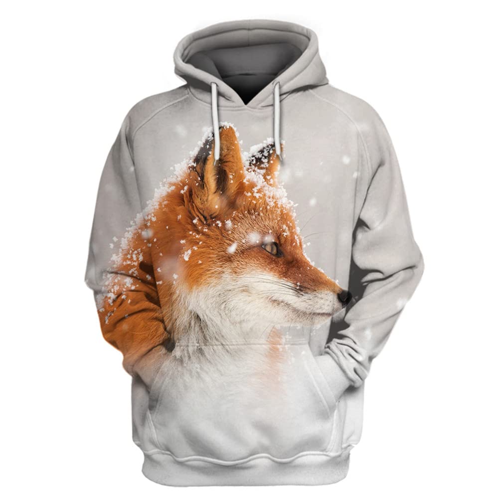 Animal Fox Hooded Men Women Fa - Hoodie Women Oversized 评论和价格