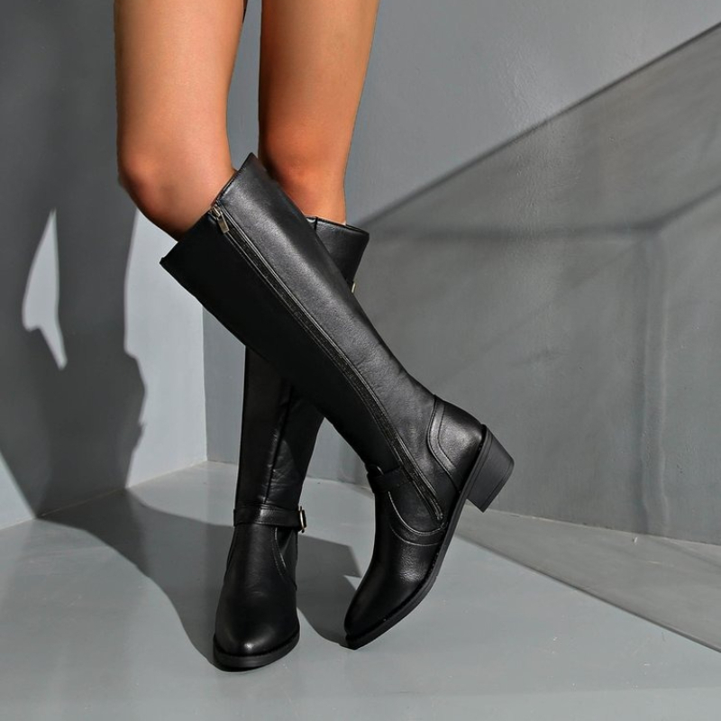 Women Knee High Boots Platform - Women'S Fashion Leather Boots 评论和价格