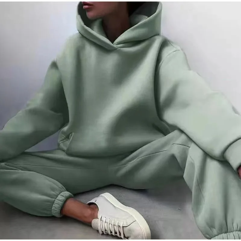 Winter Two Piece Sets Women Tr - Hoodie Women Oversized 评论和价格