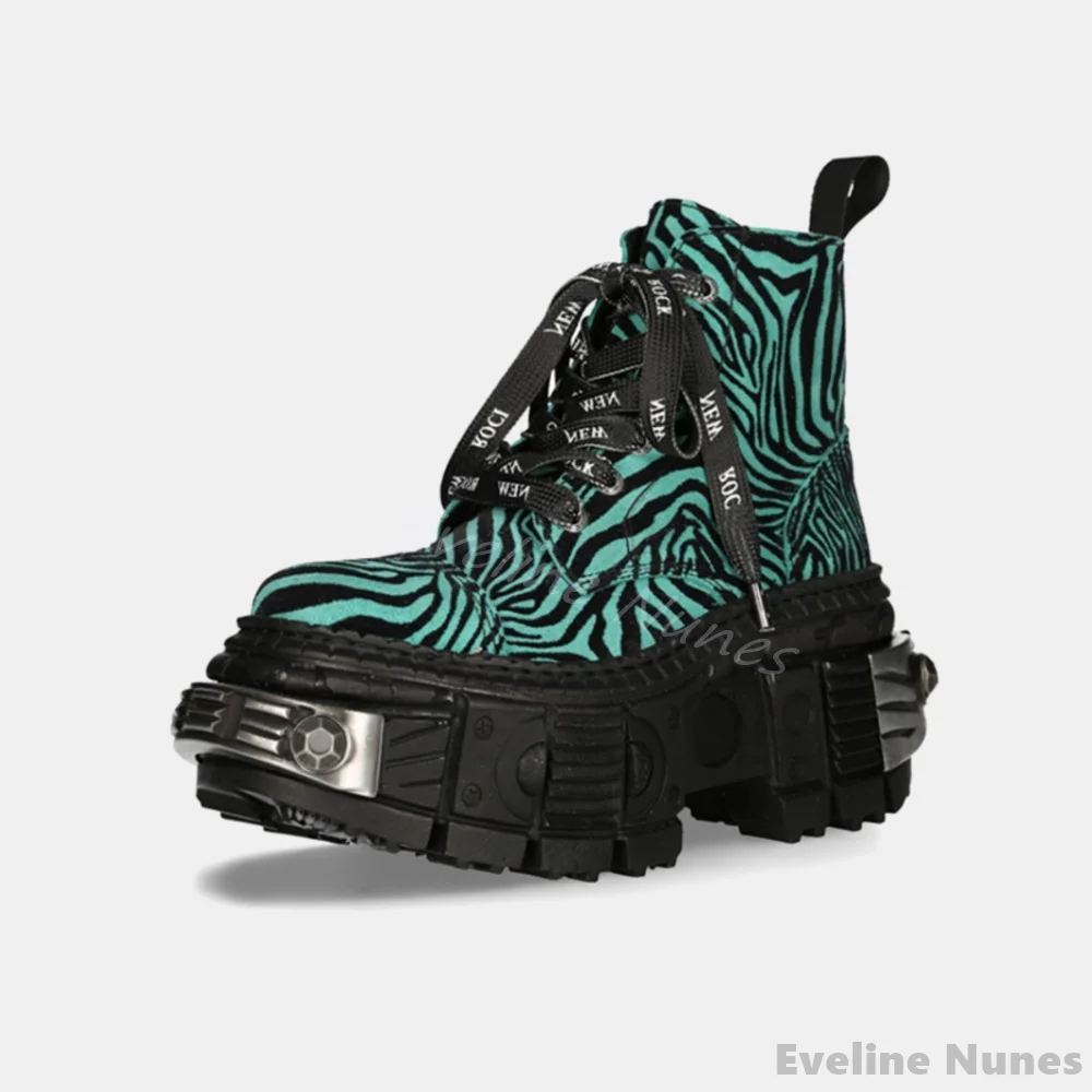 Retro Contrast Color Leopard P - Women'S Fashion Leather Boots 评论和价格