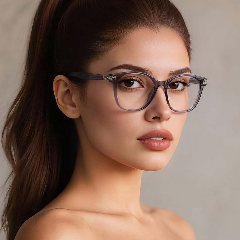 VICKI New Lady's Round-frame R - Women'S Fashion Glasses With Clear Lenses 评论和价格