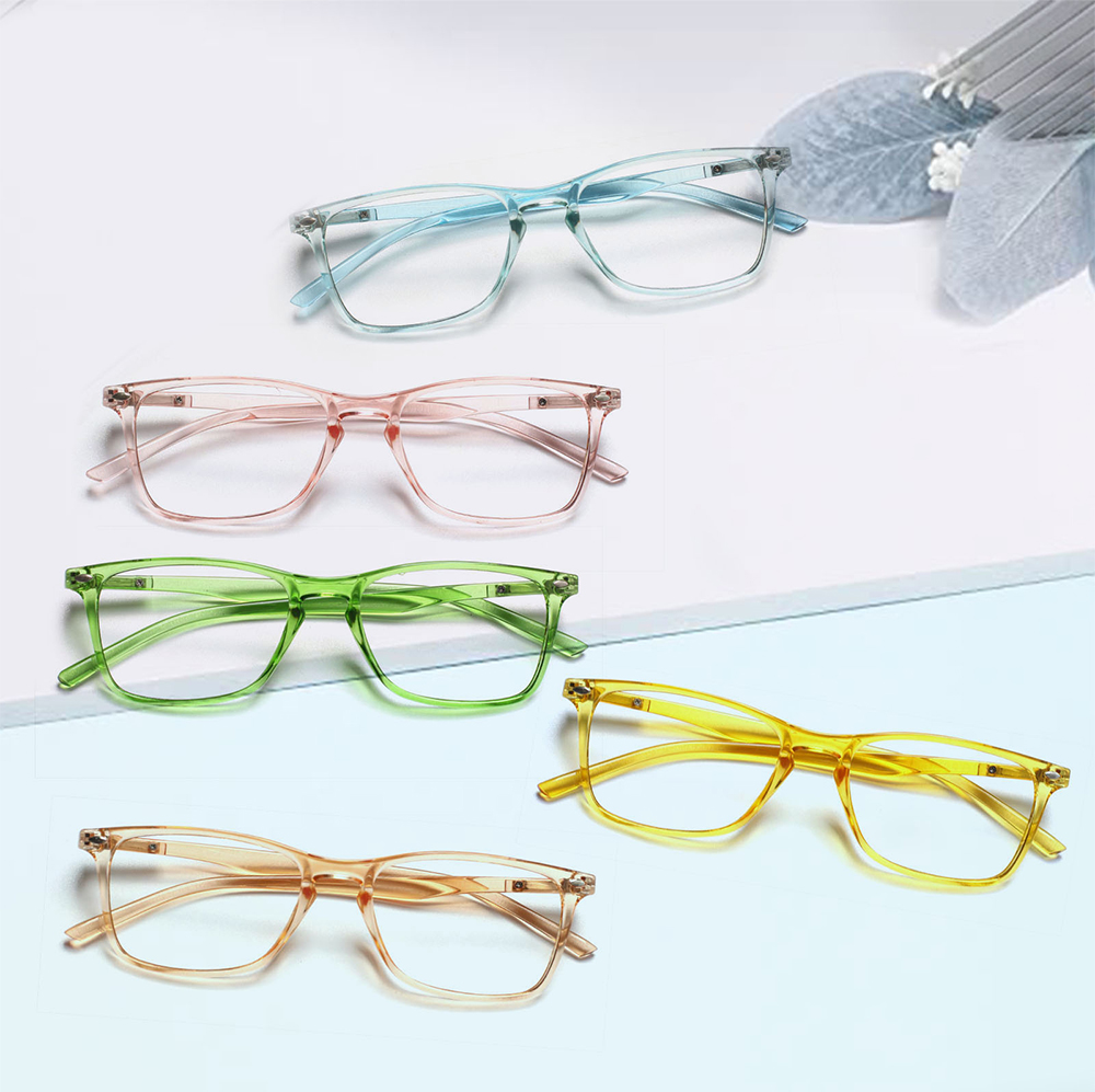 Fashion Simple Transparent Rec - Women'S Fashion Glasses With Clear Lenses 评论和价格