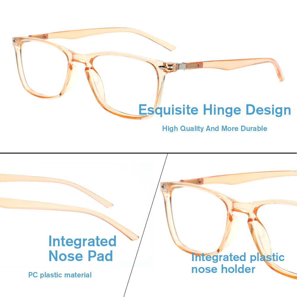 Fashion Simple Transparent Rec - Women'S Fashion Glasses With Clear Lenses 评论和价格