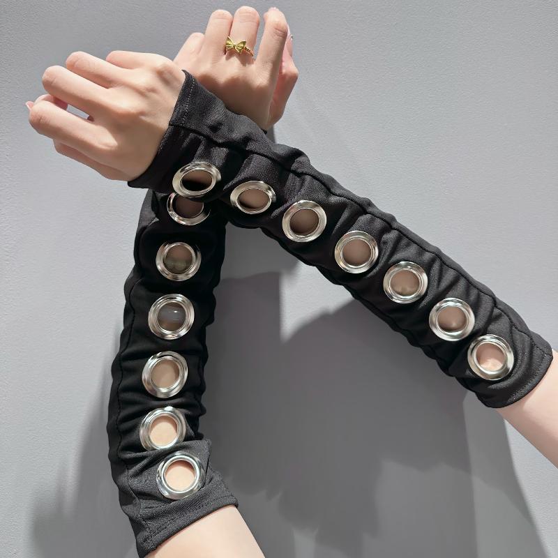 Y2K Gothic Punk Fingerless Glo - Women Fashion Gloves 评论和价格
