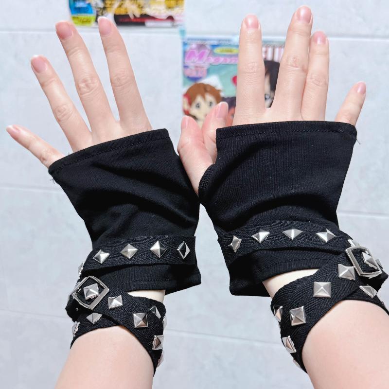 Y2K Gothic Punk Fingerless Glo - Women Fashion Gloves 评论和价格