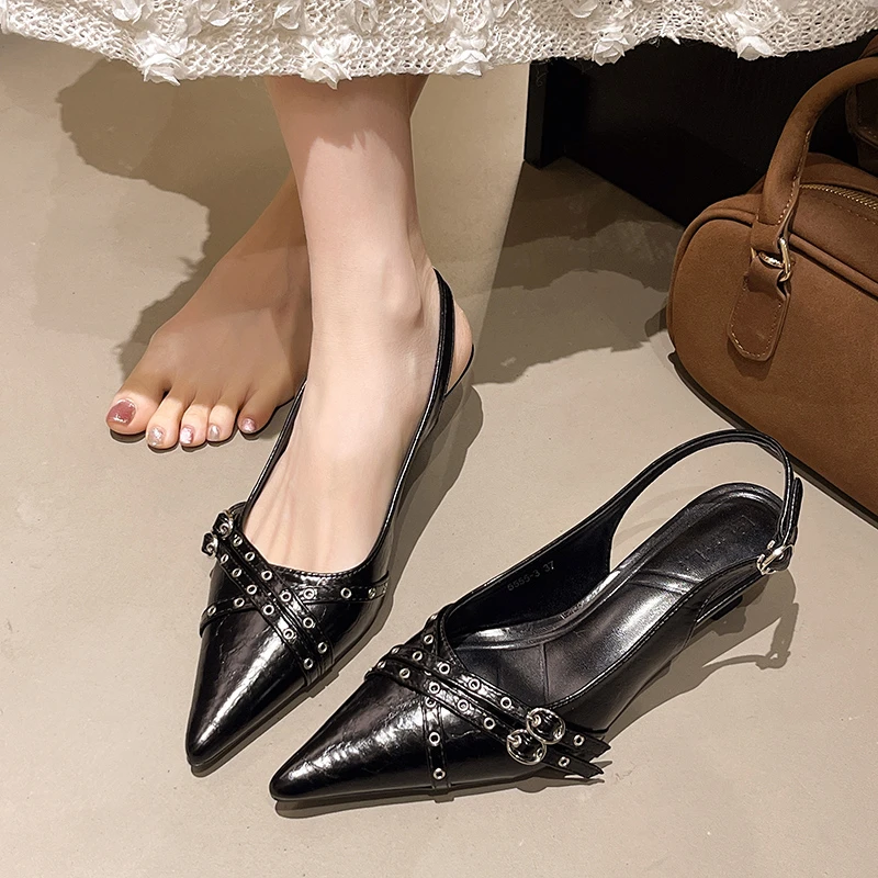 2025 New Women Pointed Toe San - Women'S Fashion Trends 评论和价格
